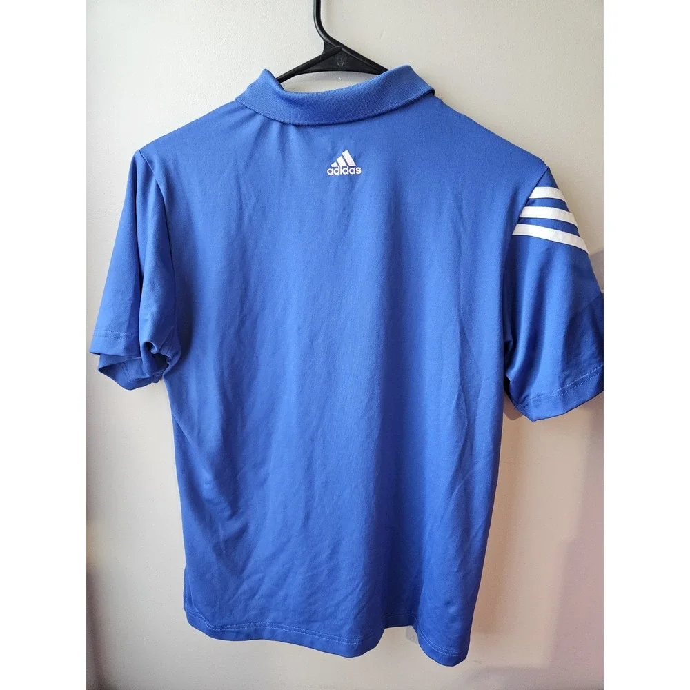 Adidas Golf Puremotion Polo Shirt Men's Medium Blue Short Sleeve Performance‎